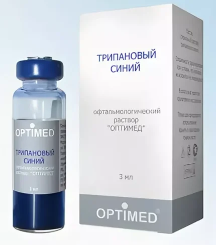 Офтальмологический раствор трипанового синего «Оптимед» 2 мл 0,05%